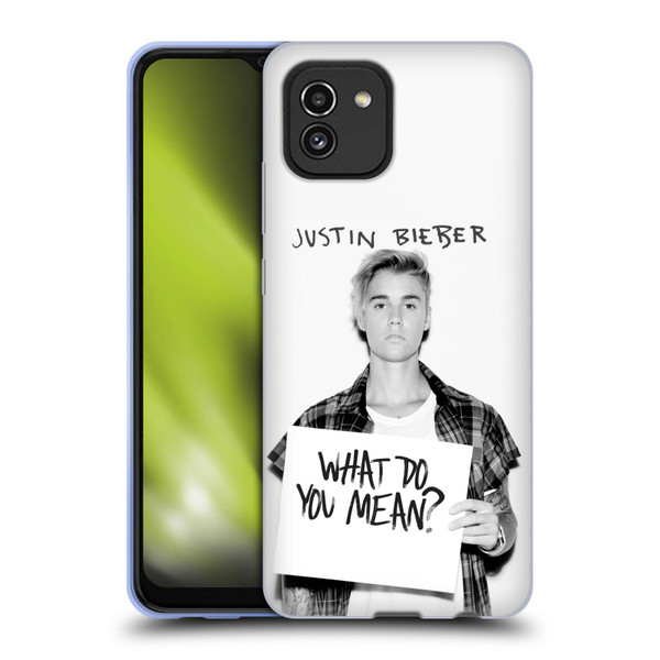 Justin Bieber Purpose What Do You Mean Photo Soft Gel Case for Samsung Galaxy A03 (2021)