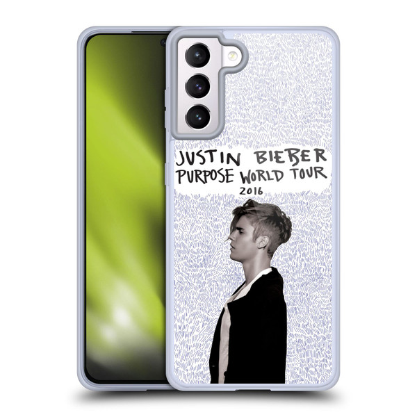 Justin Bieber Purpose World Tour 2016 Soft Gel Case for Samsung Galaxy S21+ 5G