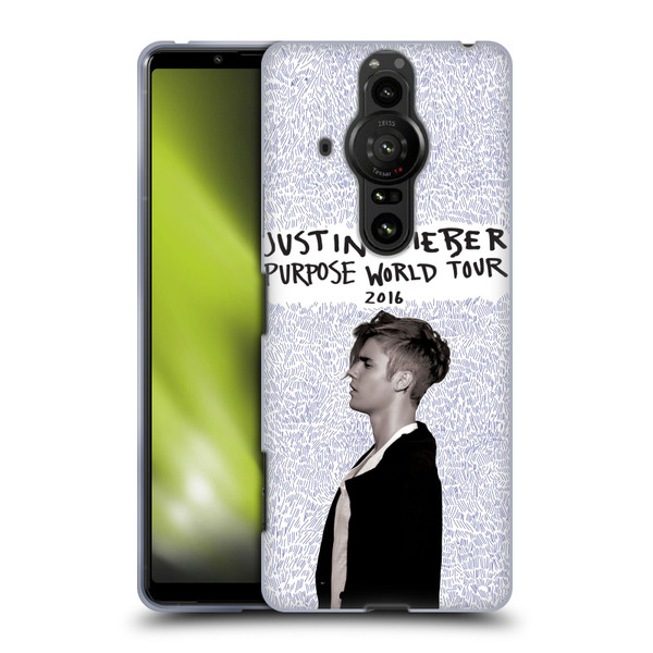 Justin Bieber Purpose World Tour 2016 Soft Gel Case for Sony Xperia Pro-I