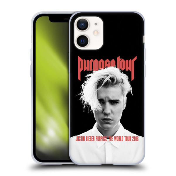 Justin Bieber Tour Merchandise Purpose Poster Soft Gel Case for Apple iPhone 12 Mini