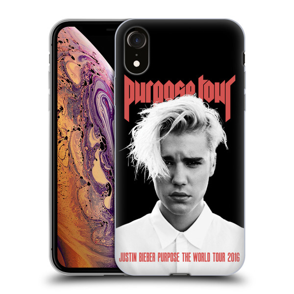 Justin Bieber Tour Merchandise Purpose Poster Soft Gel Case for Apple iPhone XR