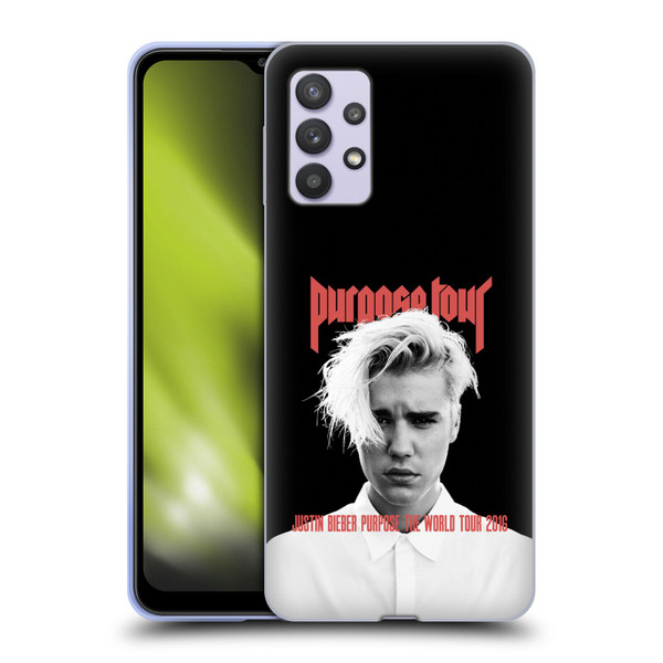 Justin Bieber Tour Merchandise Purpose Poster Soft Gel Case for Samsung Galaxy A32 5G / M32 5G (2021)