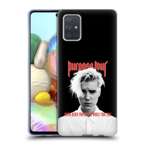 Justin Bieber Tour Merchandise Purpose Poster Soft Gel Case for Samsung Galaxy A71 (2019)