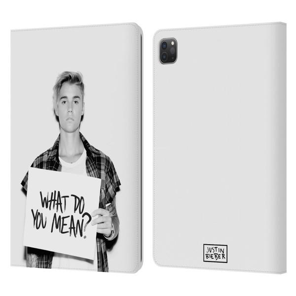 Justin Bieber Purpose What Do You Mean Photo Leather Book Wallet Case Cover For Apple iPad Pro 11 2020 / 2021 / 2022
