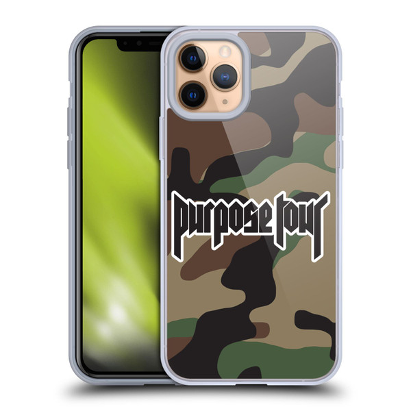 Justin Bieber Tour Merchandise Camouflage Soft Gel Case for Apple iPhone 11 Pro