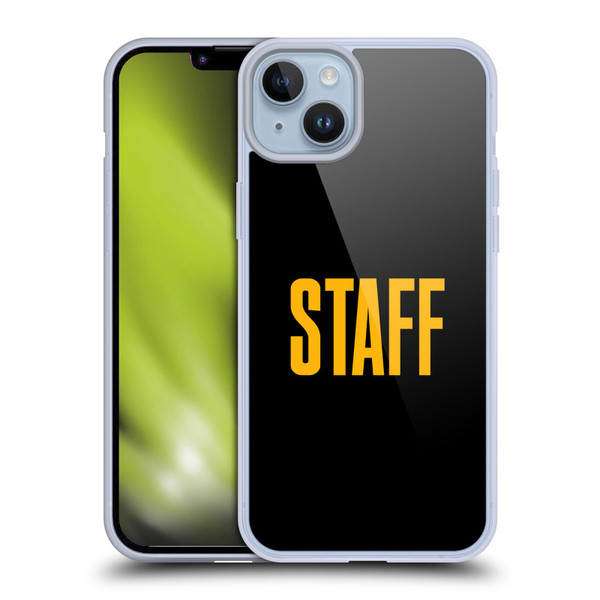Justin Bieber Tour Merchandise Staff Soft Gel Case for Apple iPhone 14 Plus