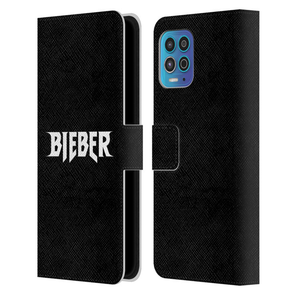 Justin Bieber Tour Merchandise Logo Name Leather Book Wallet Case Cover For Motorola Moto G100