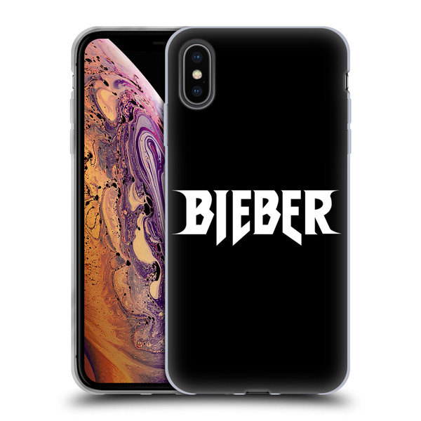 Justin Bieber Tour Merchandise Logo Name Soft Gel Case for Apple iPhone XS Max