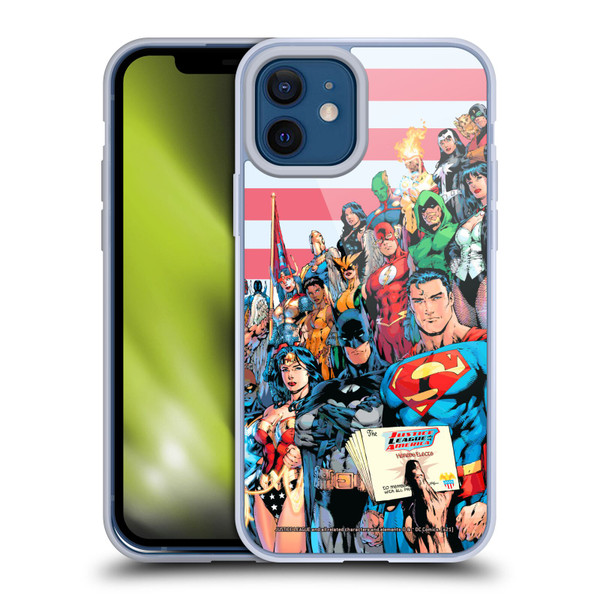 Justice League DC Comics Comic Book Covers Of America #1 Soft Gel Case for Apple iPhone 12 / iPhone 12 Pro