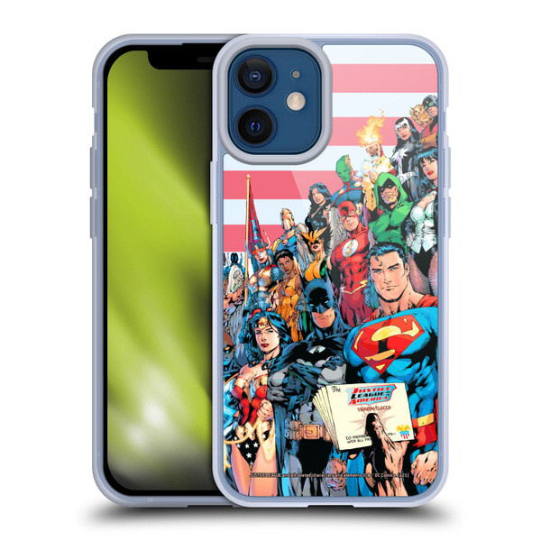 Justice League DC Comics Comic Book Covers Of America #1 Soft Gel Case for Apple iPhone 12 Mini