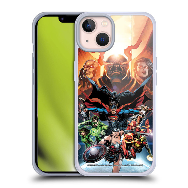 Justice League DC Comics Comic Book Covers #10 Darkseid War Soft Gel Case for Apple iPhone 13