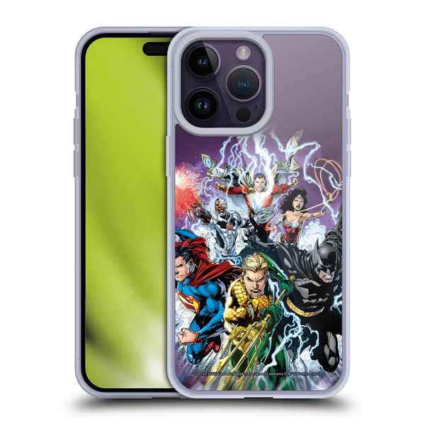 Justice League DC Comics Comic Book Covers New 52 #15 Soft Gel Case for Apple iPhone 14 Pro Max
