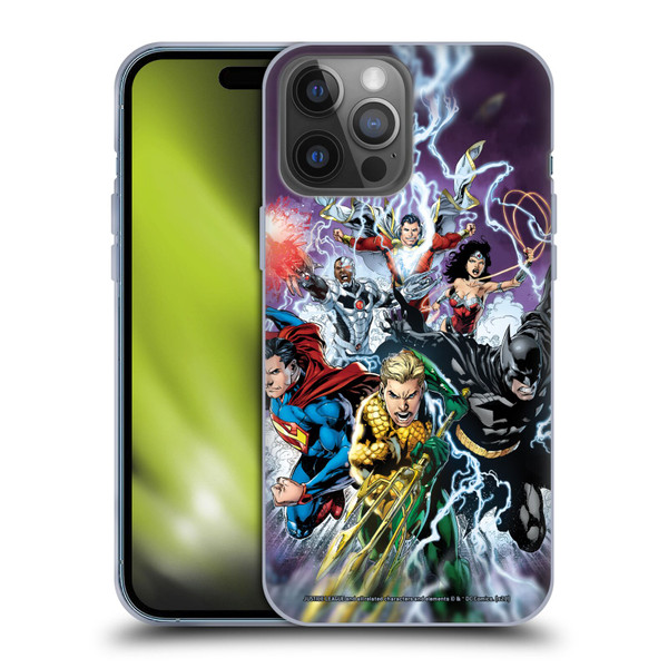 Justice League DC Comics Comic Book Covers New 52 #15 Soft Gel Case for Apple iPhone 14 Pro Max
