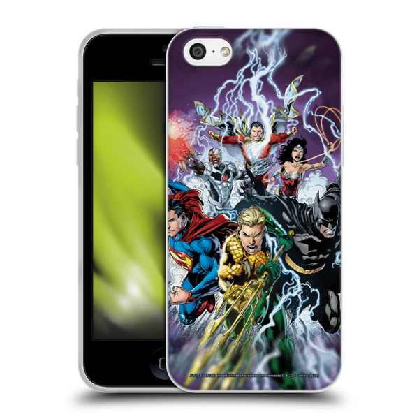 Justice League DC Comics Comic Book Covers New 52 #15 Soft Gel Case for Apple iPhone 5c