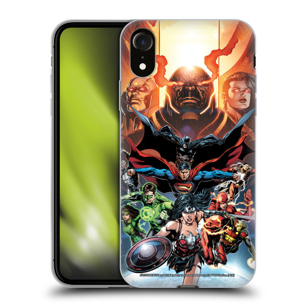 Justice League DC Comics Comic Book Covers #10 Darkseid War Soft Gel Case for Apple iPhone XR