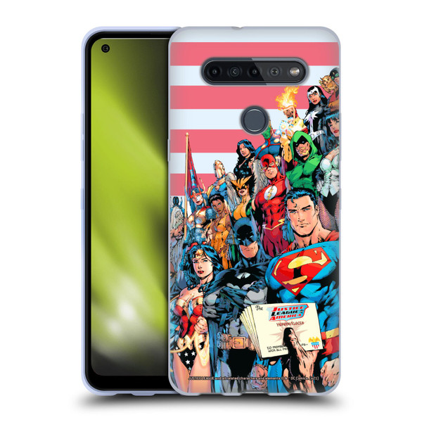 Justice League DC Comics Comic Book Covers Of America #1 Soft Gel Case for LG K51S