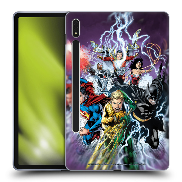 Justice League DC Comics Comic Book Covers New 52 #15 Soft Gel Case for Samsung Galaxy Tab S8