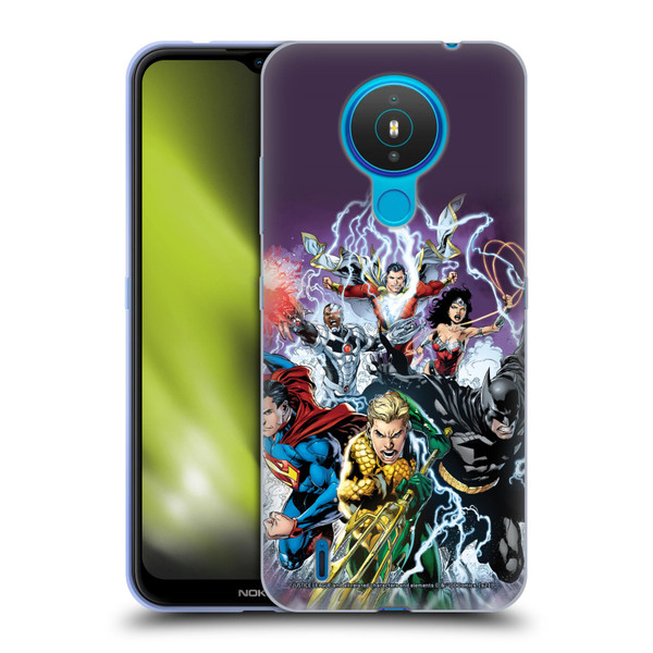 Justice League DC Comics Comic Book Covers New 52 #15 Soft Gel Case for Nokia 1.4