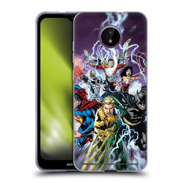 Justice League DC Comics Comic Book Covers New 52 #15 Soft Gel Case for Nokia C10 / C20