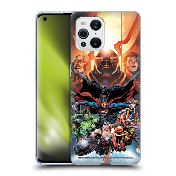 Justice League DC Comics Comic Book Covers #10 Darkseid War Soft Gel Case for OPPO Find X3 / Pro