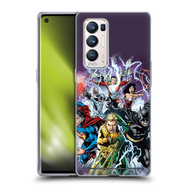 Justice League DC Comics Comic Book Covers New 52 #15 Soft Gel Case for OPPO Find X3 Neo / Reno5 Pro+ 5G