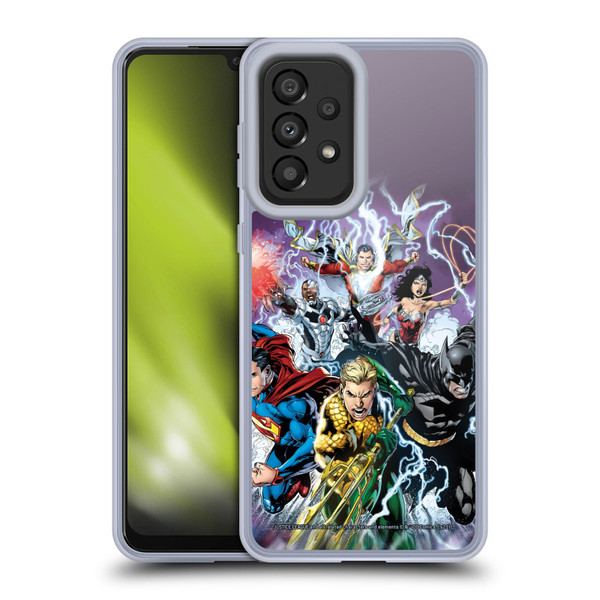 Justice League DC Comics Comic Book Covers New 52 #15 Soft Gel Case for Samsung Galaxy A33 5G (2022)