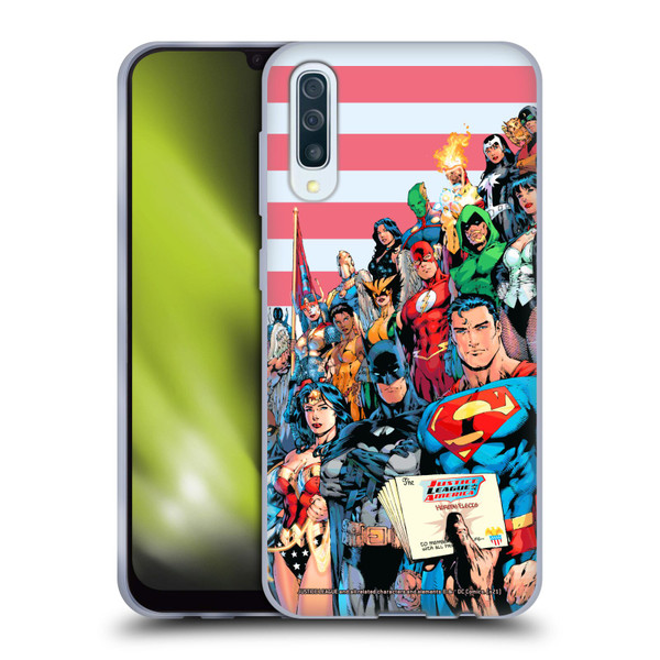 Justice League DC Comics Comic Book Covers Of America #1 Soft Gel Case for Samsung Galaxy A50/A30s (2019)