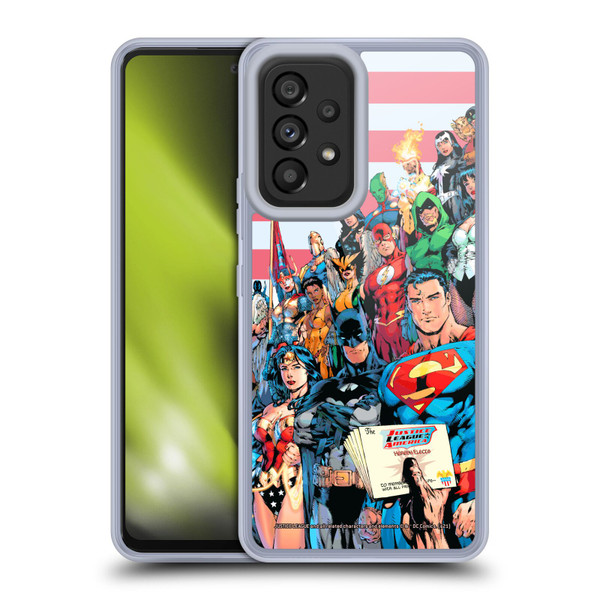 Justice League DC Comics Comic Book Covers Of America #1 Soft Gel Case for Samsung Galaxy A53 5G (2022)