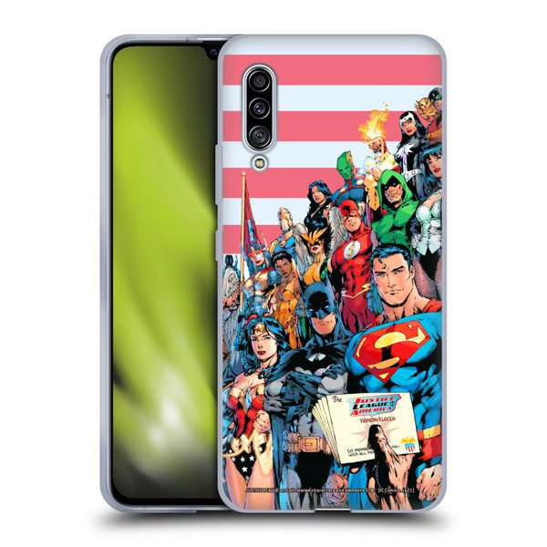 Justice League DC Comics Comic Book Covers Of America #1 Soft Gel Case for Samsung Galaxy A90 5G (2019)