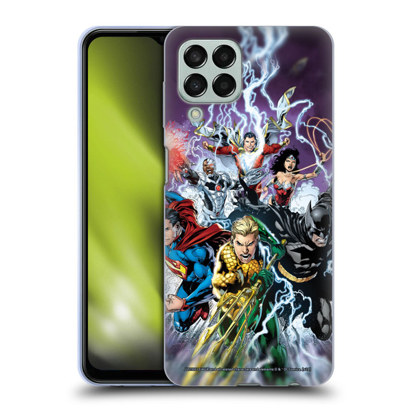 Justice League DC Comics Comic Book Covers New 52 #15 Soft Gel Case for Samsung Galaxy M33 (2022)