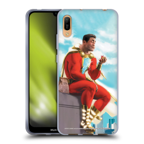 Justice League DC Comics Shazam Comic Book Art Issue #9 Variant 2019 Soft Gel Case for Huawei Y6 Pro (2019)