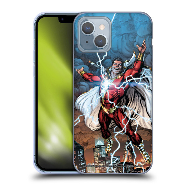 Justice League DC Comics Shazam Comic Book Art Issue #1 Variant 2019 Soft Gel Case for Apple iPhone 14