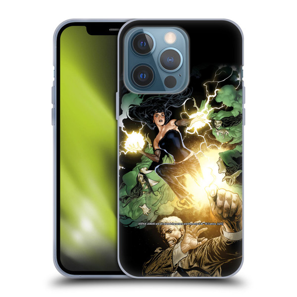 Justice League DC Comics Dark Comic Art Constantine and Zatanna Soft Gel Case for Apple iPhone 13 Pro