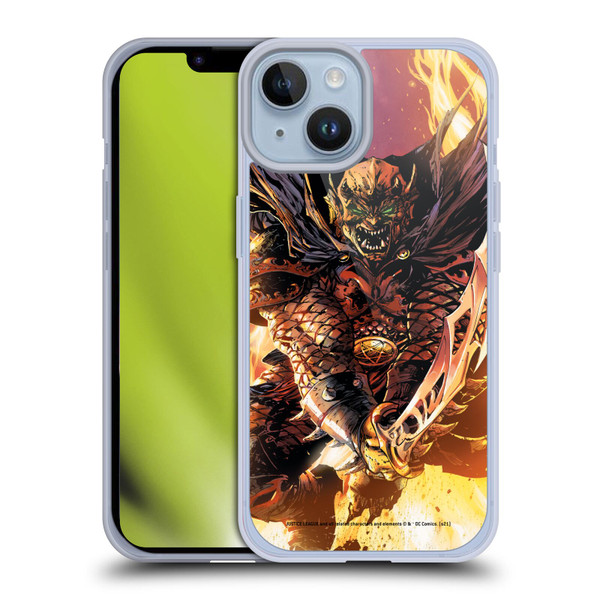 Justice League DC Comics Dark Comic Art Etrigan Demon Knights Soft Gel Case for Apple iPhone 14