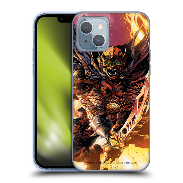 Justice League DC Comics Dark Comic Art Etrigan Demon Knights Soft Gel Case for Apple iPhone 14