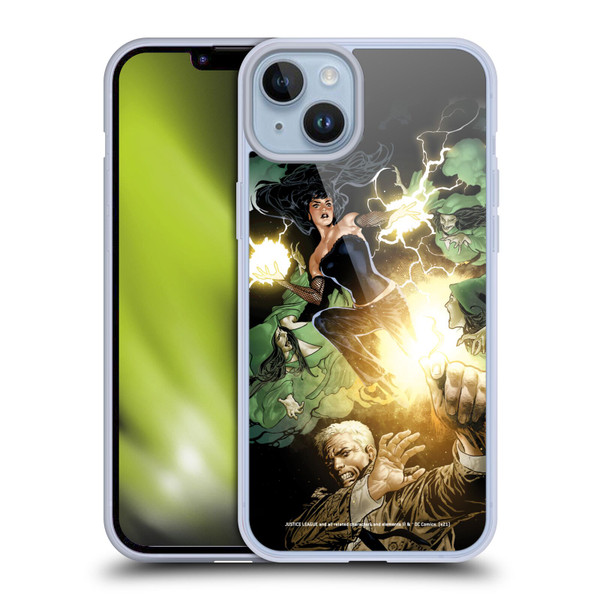 Justice League DC Comics Dark Comic Art Constantine and Zatanna Soft Gel Case for Apple iPhone 14 Plus