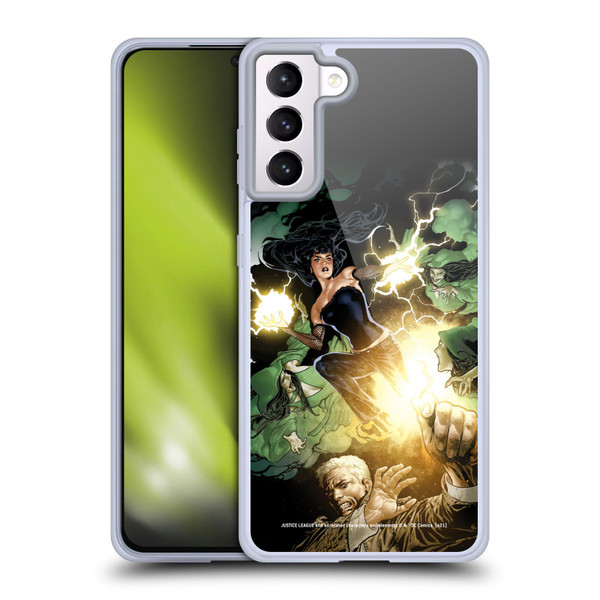 Justice League DC Comics Dark Comic Art Constantine and Zatanna Soft Gel Case for Samsung Galaxy S21+ 5G