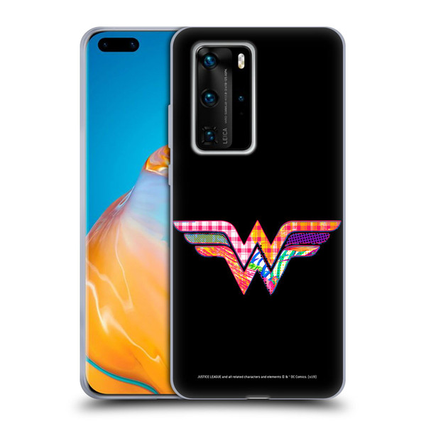 Justice League DC Comics Dark Electric Pop Icons Wonder Woman Soft Gel Case for Huawei P40 Pro / P40 Pro Plus 5G