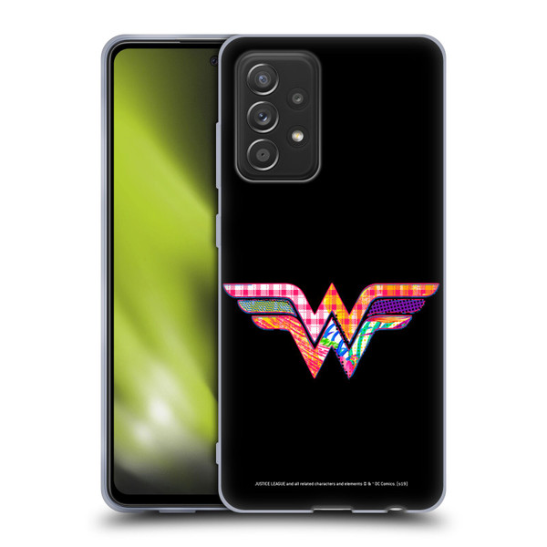 Justice League DC Comics Dark Electric Pop Icons Wonder Woman Soft Gel Case for Samsung Galaxy A52 / A52s / 5G (2021)