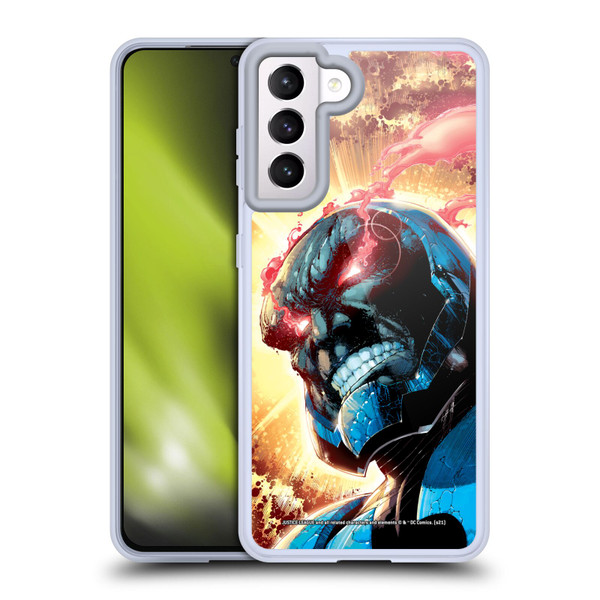 Justice League DC Comics Darkseid Comic Art New 52 #6 Cover Soft Gel Case for Samsung Galaxy S21 5G