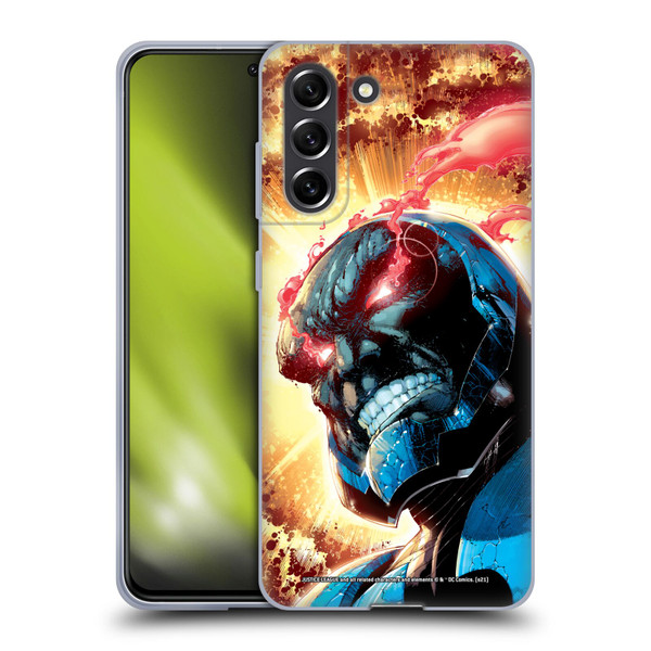 Justice League DC Comics Darkseid Comic Art New 52 #6 Cover Soft Gel Case for Samsung Galaxy S21 FE 5G