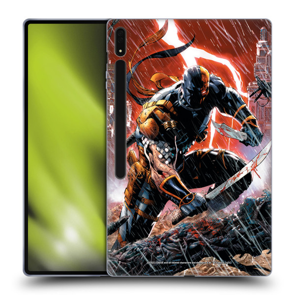 Justice League DC Comics Deathstroke Comic Art Vol. 1 Gods Of War Soft Gel Case for Samsung Galaxy Tab S8 Ultra
