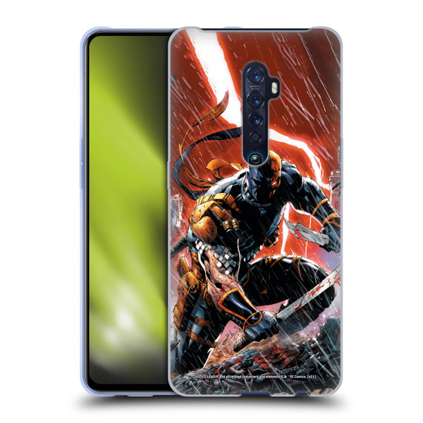 Justice League DC Comics Deathstroke Comic Art Vol. 1 Gods Of War Soft Gel Case for OPPO Reno 2