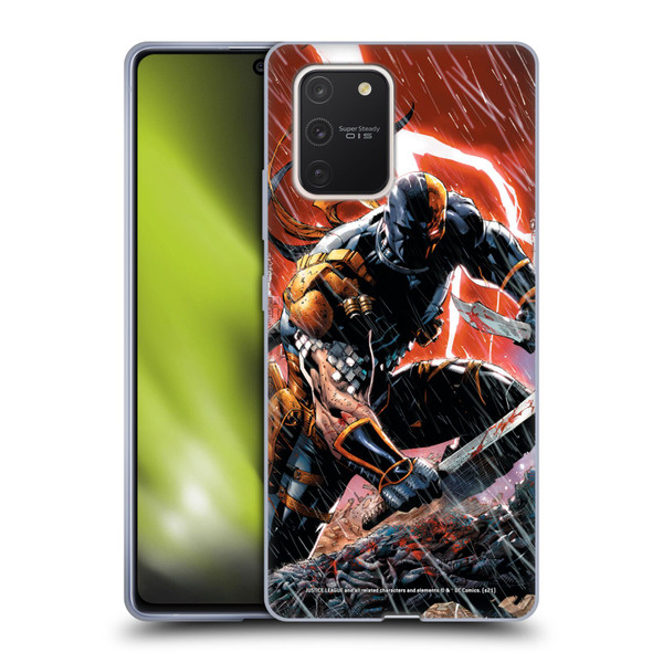 Justice League DC Comics Deathstroke Comic Art Vol. 1 Gods Of War Soft Gel Case for Samsung Galaxy S10 Lite