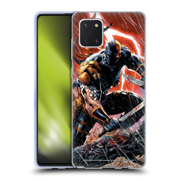 Justice League DC Comics Deathstroke Comic Art Vol. 1 Gods Of War Soft Gel Case for Samsung Galaxy Note10 Lite