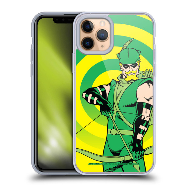 Justice League DC Comics Green Arrow Comic Art Classic Soft Gel Case for Apple iPhone 11 Pro