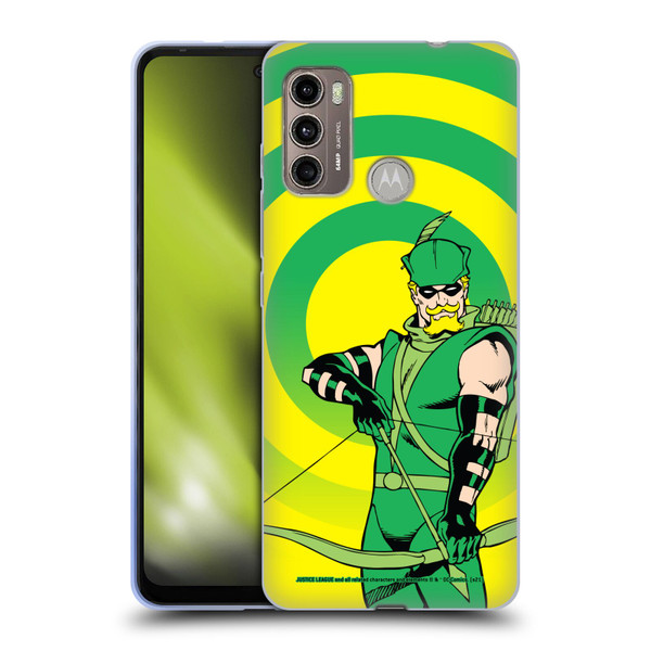 Justice League DC Comics Green Arrow Comic Art Classic Soft Gel Case for Motorola Moto G60 / Moto G40 Fusion