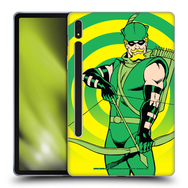 Justice League DC Comics Green Arrow Comic Art Classic Soft Gel Case for Samsung Galaxy Tab S8