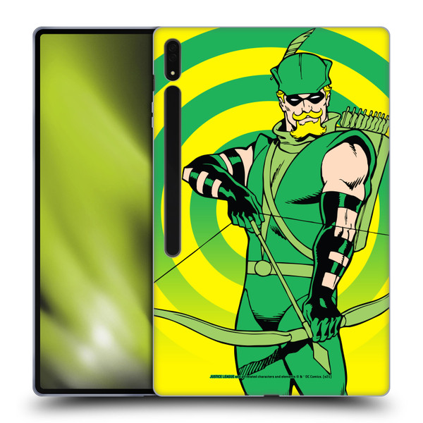 Justice League DC Comics Green Arrow Comic Art Classic Soft Gel Case for Samsung Galaxy Tab S8 Ultra