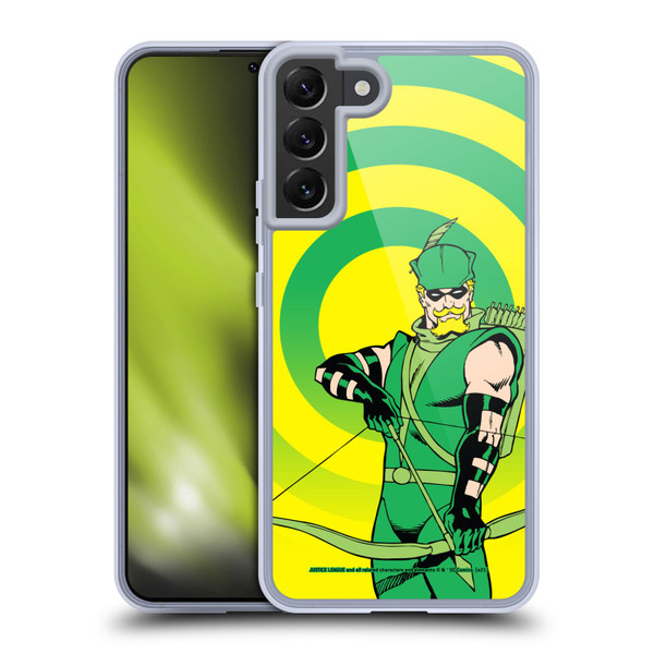 Justice League DC Comics Green Arrow Comic Art Classic Soft Gel Case for Samsung Galaxy S22+ 5G